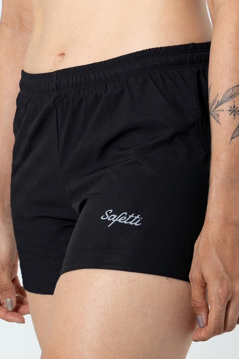 Short de Corrida Feminino Mezzanotte Preto