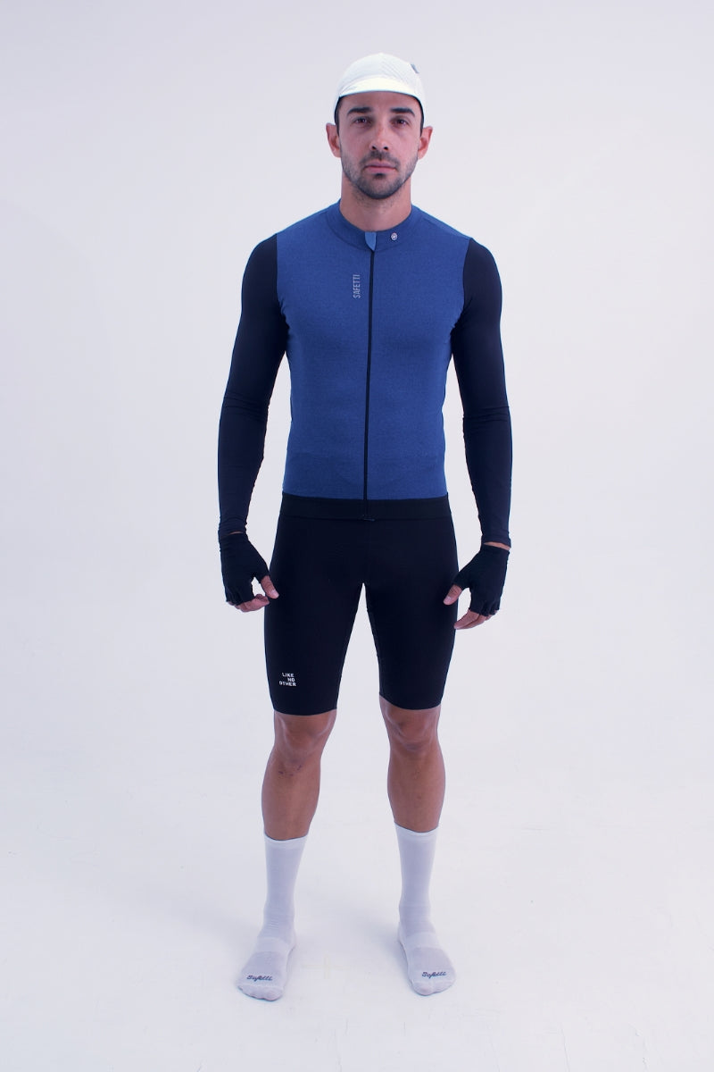 Jersey Manga Longa Masculino Climate Azul