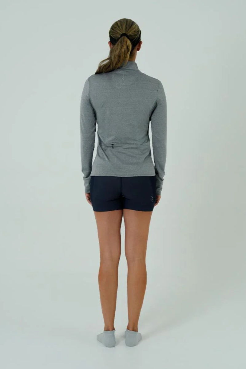 Camiseta Manga Longa Corrida Feminina ACTIVE Cinza