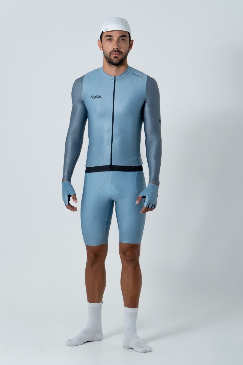 Jersey ML Masc Semplicitá Azul Polvo