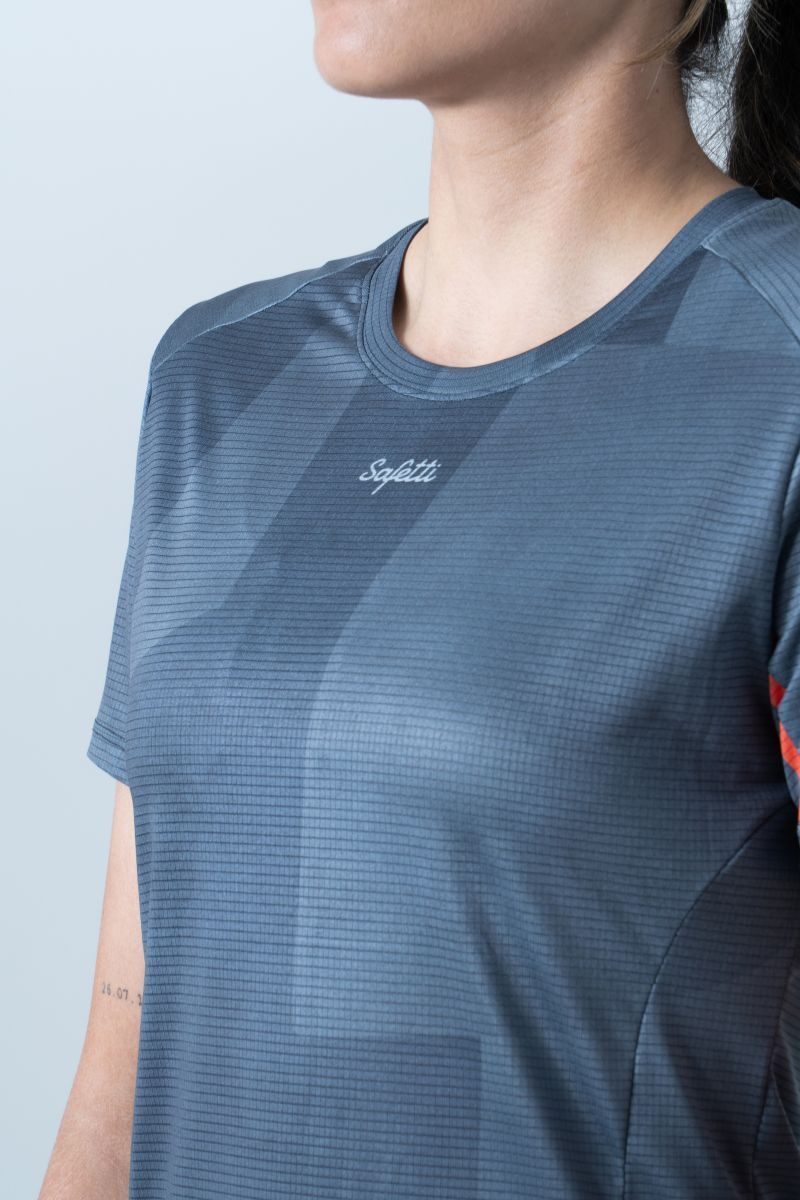 Safetti Camiseta Corrida Fem Cadence Grafito