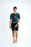 Macaquinho Triathlon Com Manga Feminino Kona Performance Scratch