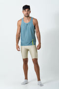 Regata Corrida Masculina Semplicitá Azul Polvo