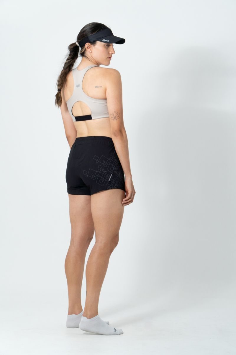 Short de Corrida Feminino Venturi Light Nero