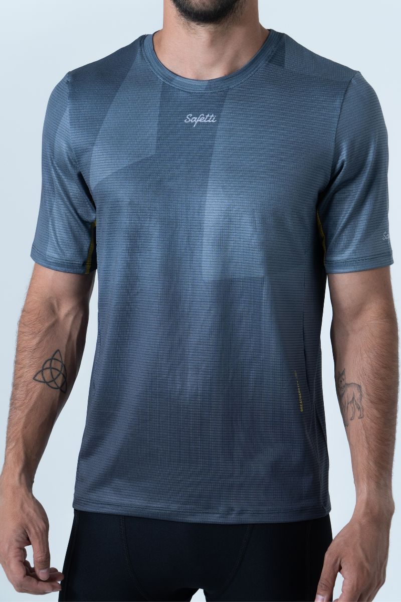 Safetti Camiseta Corrida Masc Cadence Grafito