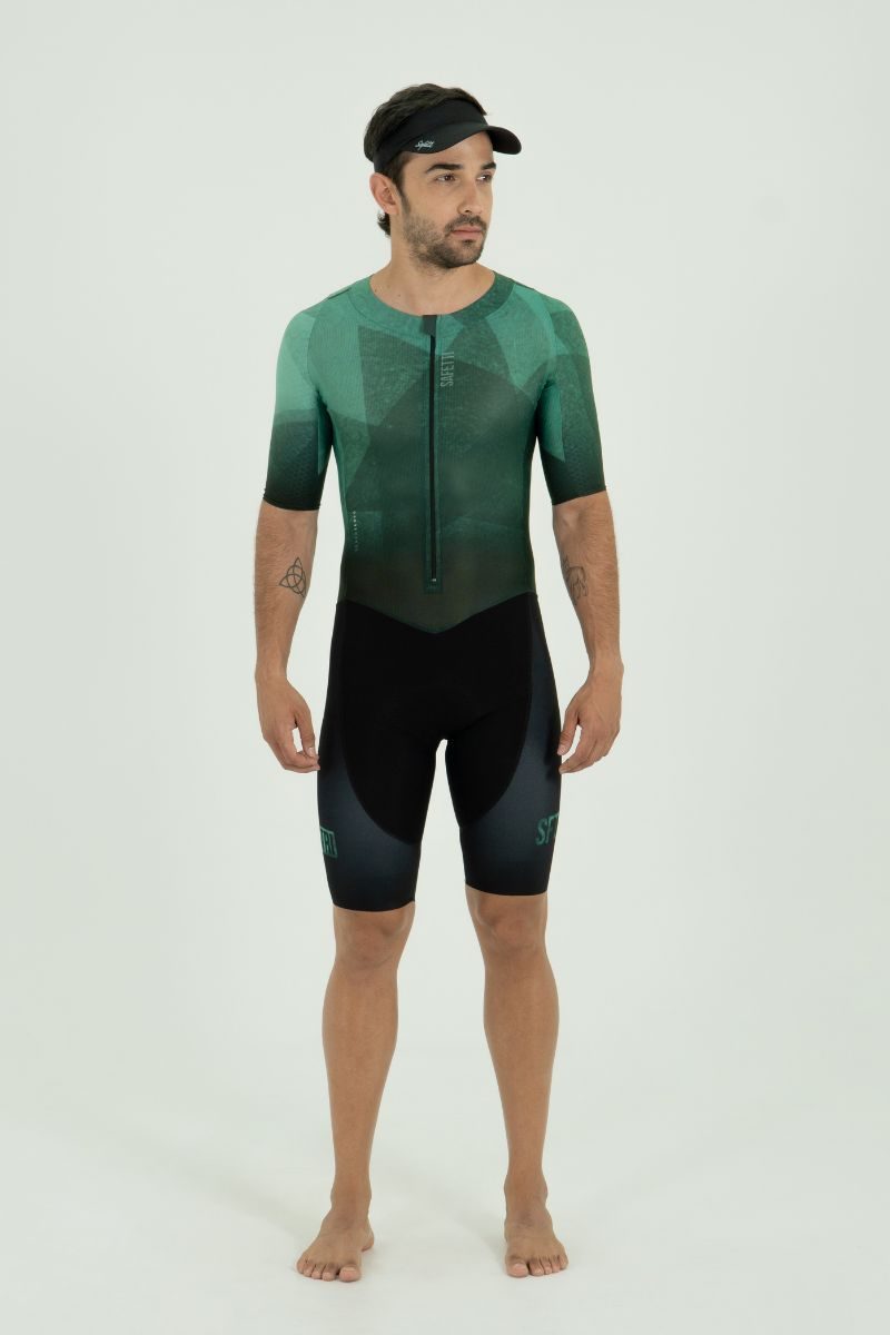 Macaquinho Triathlon Com Manga Masculino Blaze