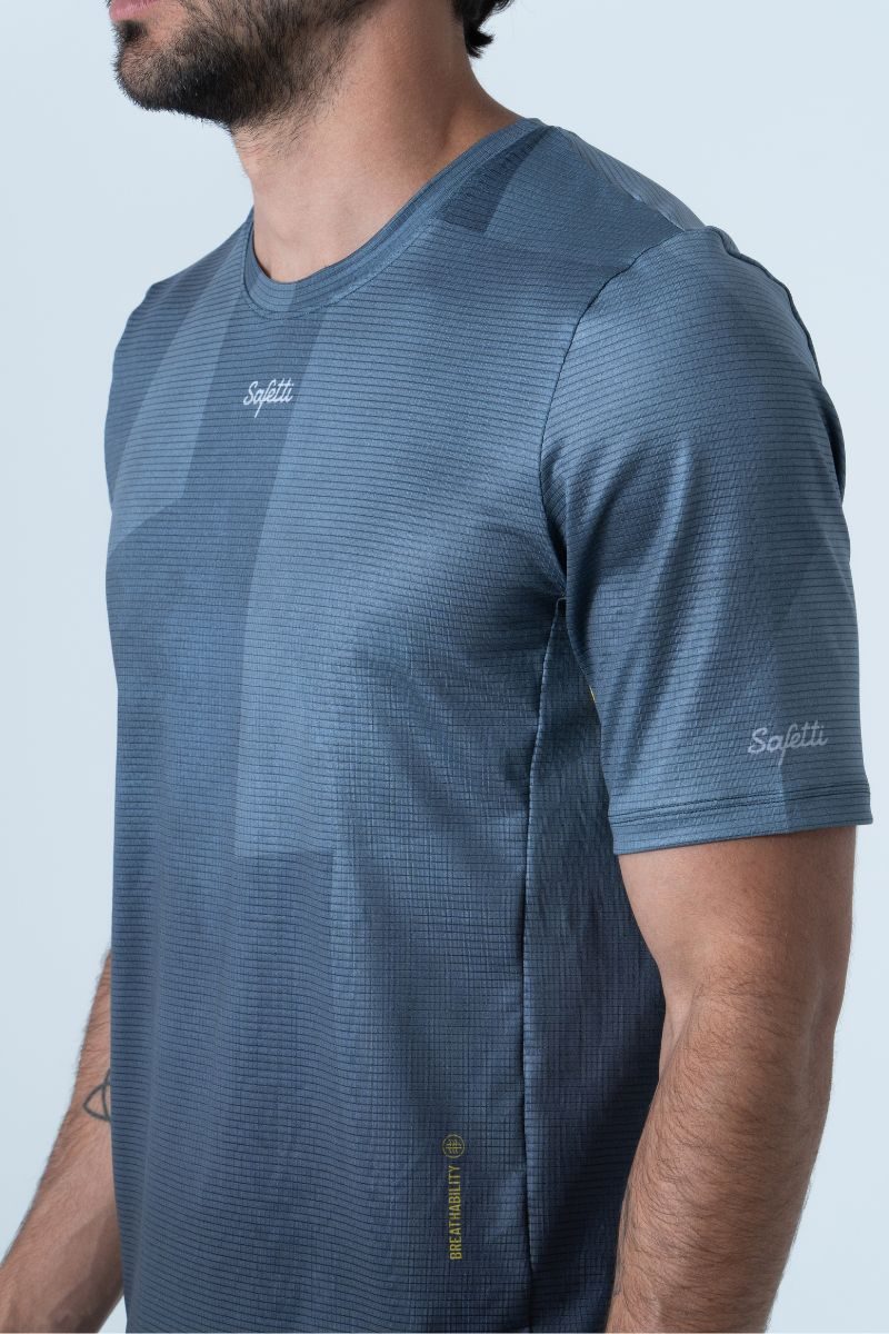 Safetti Camiseta Corrida Masc Cadence Grafito