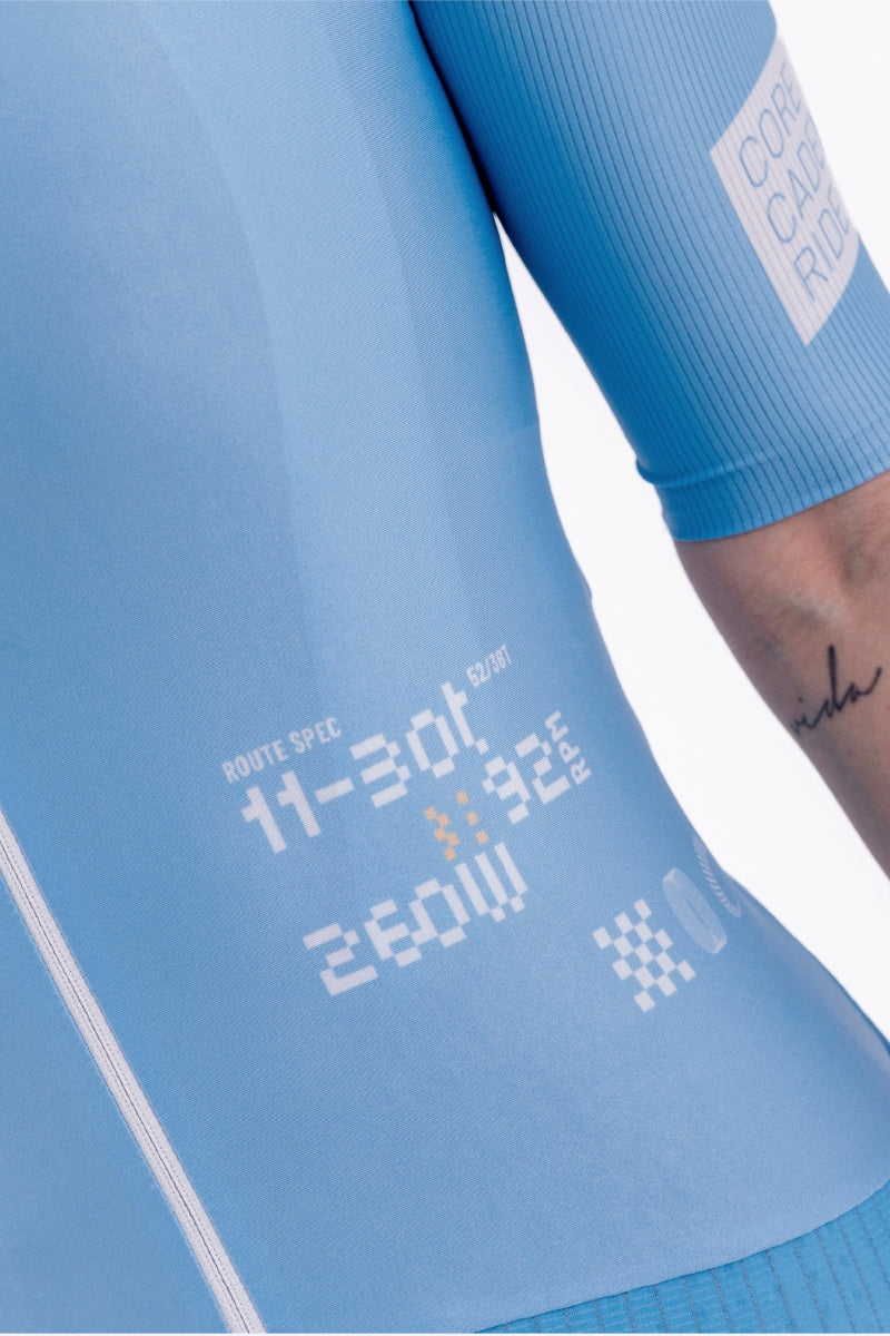 Jersey Feminina Solid Leggero Blue Aura