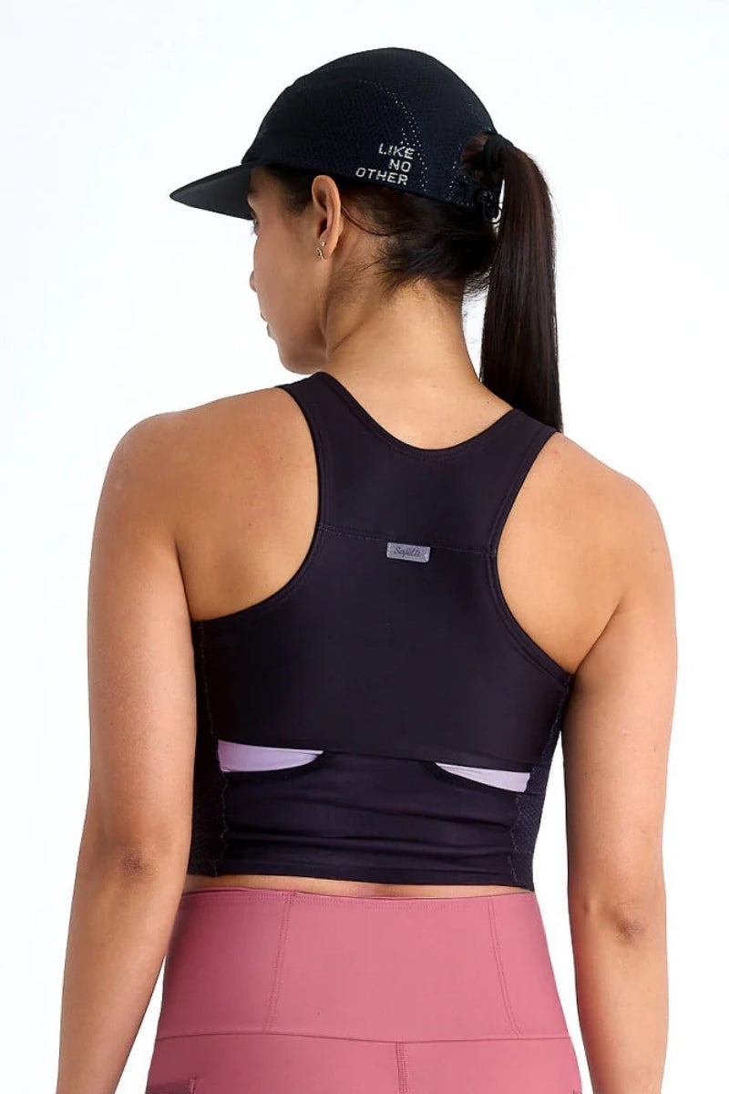 Top Corrida Feminino Cropped Black