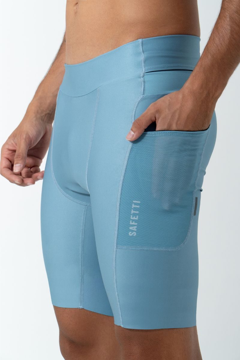 Safetti Bermuda de Corrida Masc Titán 2.0 Azul Polvo