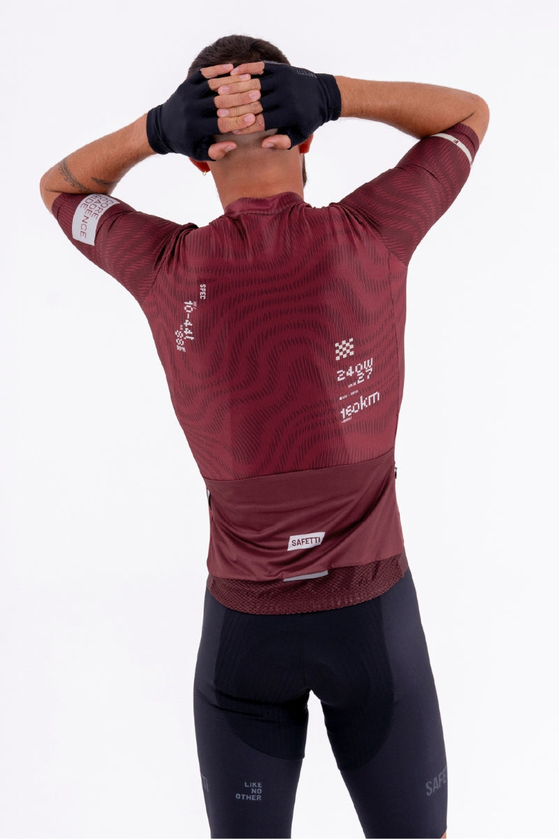 Jersey Masculina Solid Leggero Plumwine