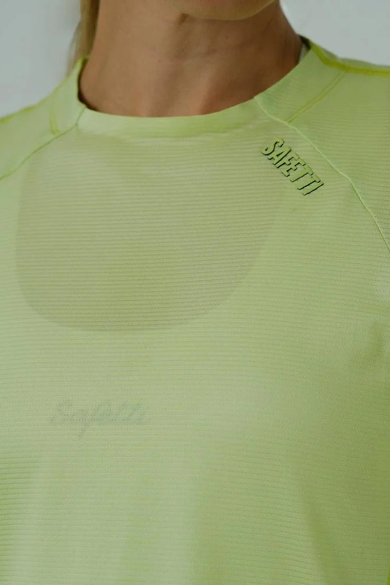 Safetti Camiseta Corrida Feminina PRO 405 Limão