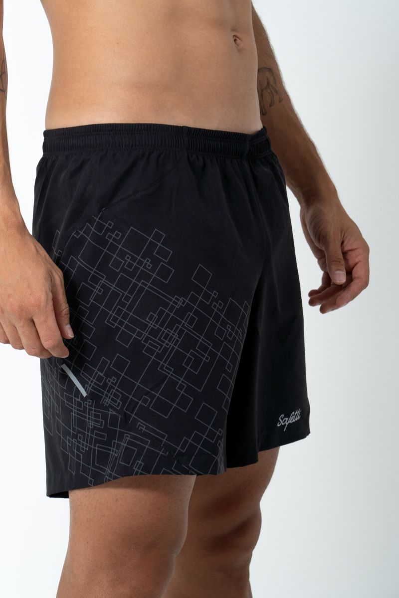 Safetti Short de Corrida Masc Venturi Light Nero