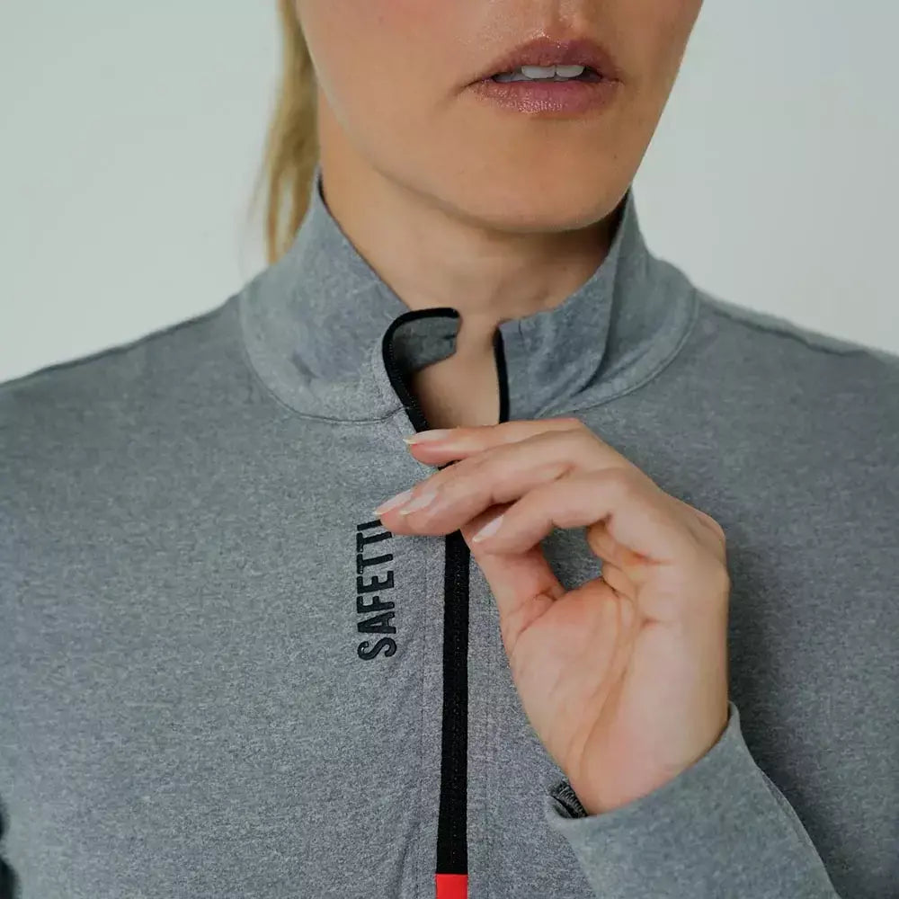 Safetti Camiseta ML Corrida Fem ACTIVE Cinza