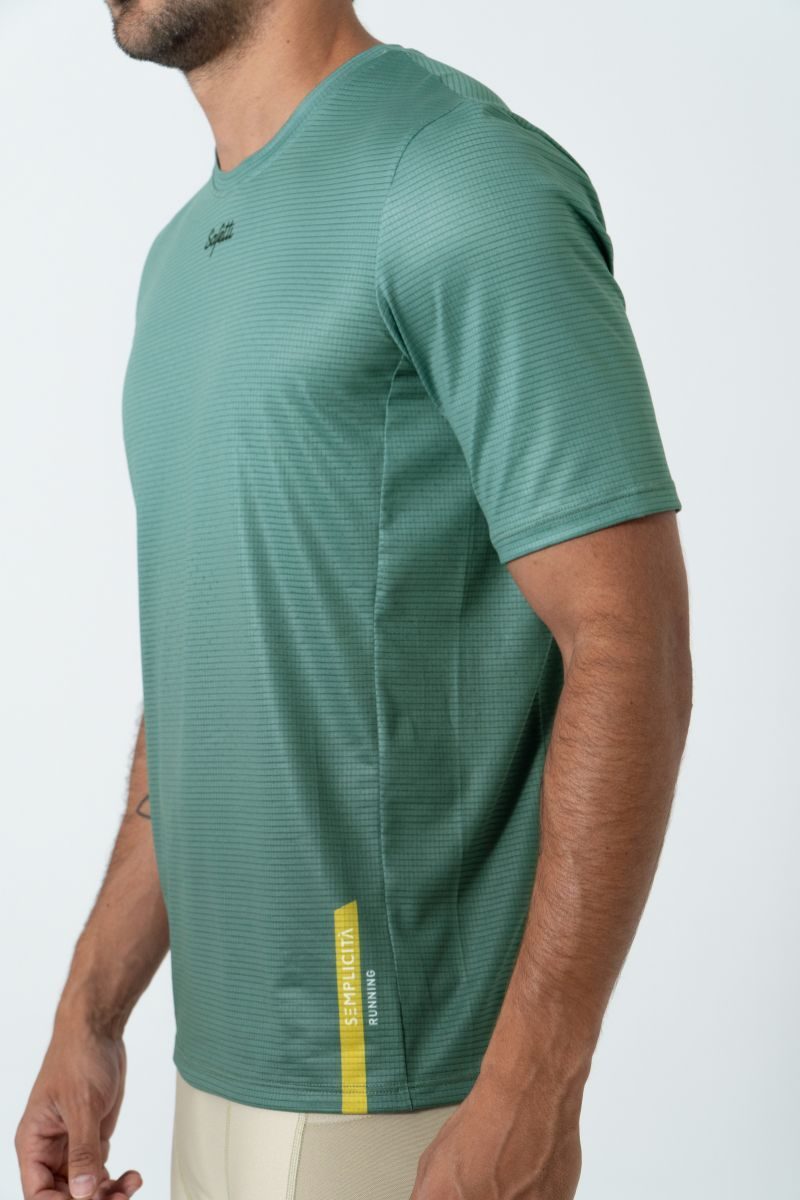 Safetti Camiseta Corrida Masc Semplicitá Cadet Blue