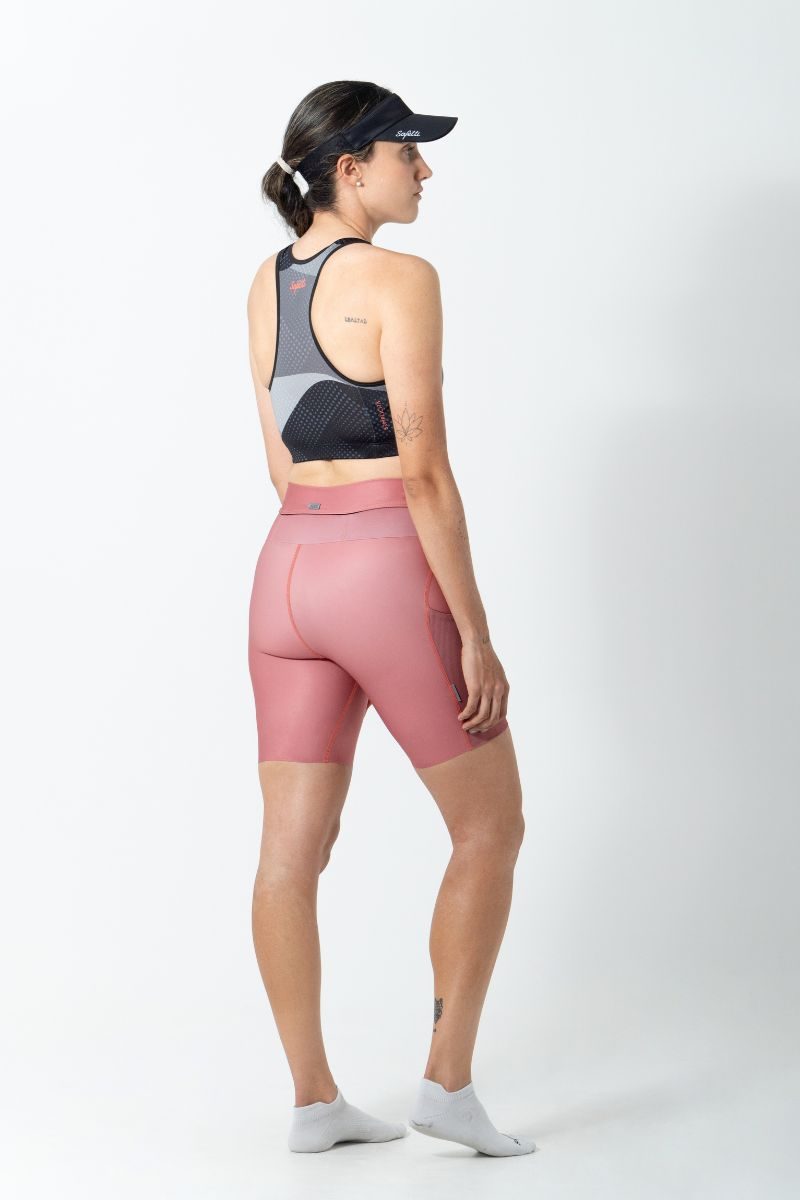 Safetti Bermuda de Corrida Fem Titán 2.0 Rosa Ponche
