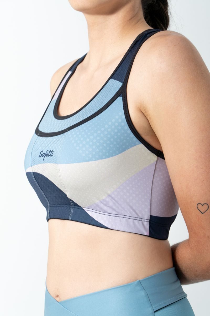 Safetti Top Corrida Fem Swift Asana Ocean