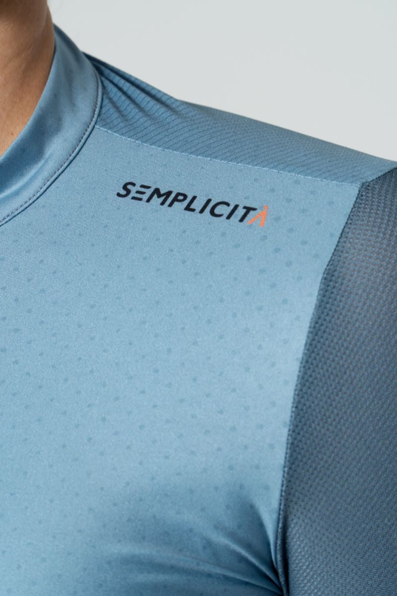 Jersey ML Masc Semplicitá Azul Polvo