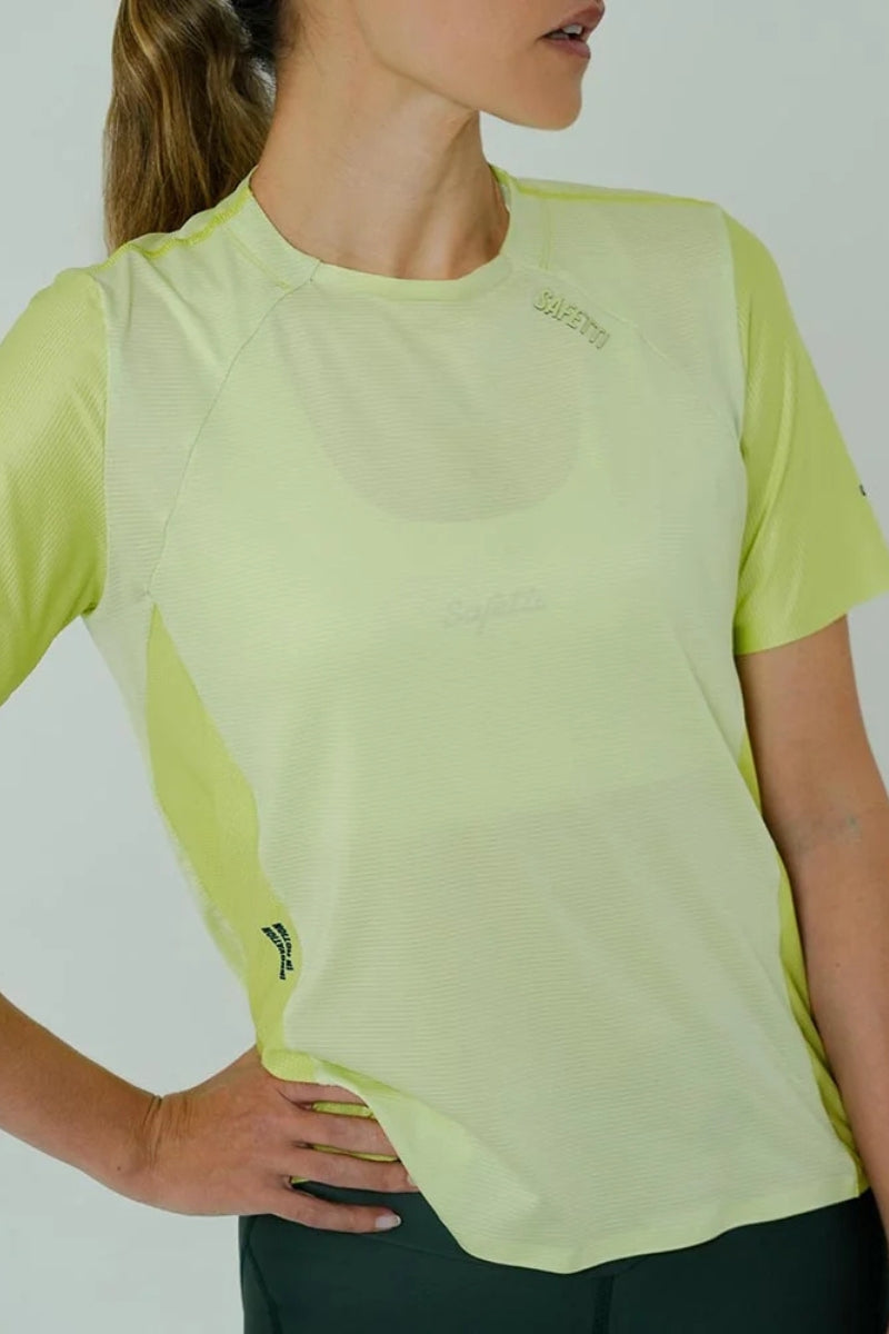Safetti Camiseta Corrida Feminina PRO 405 Limão