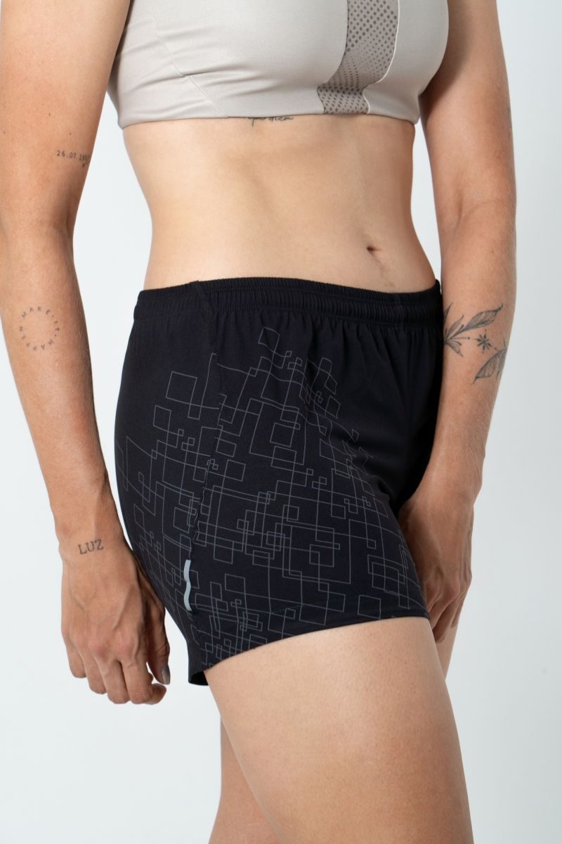 Short de Corrida Feminino Venturi Light Nero