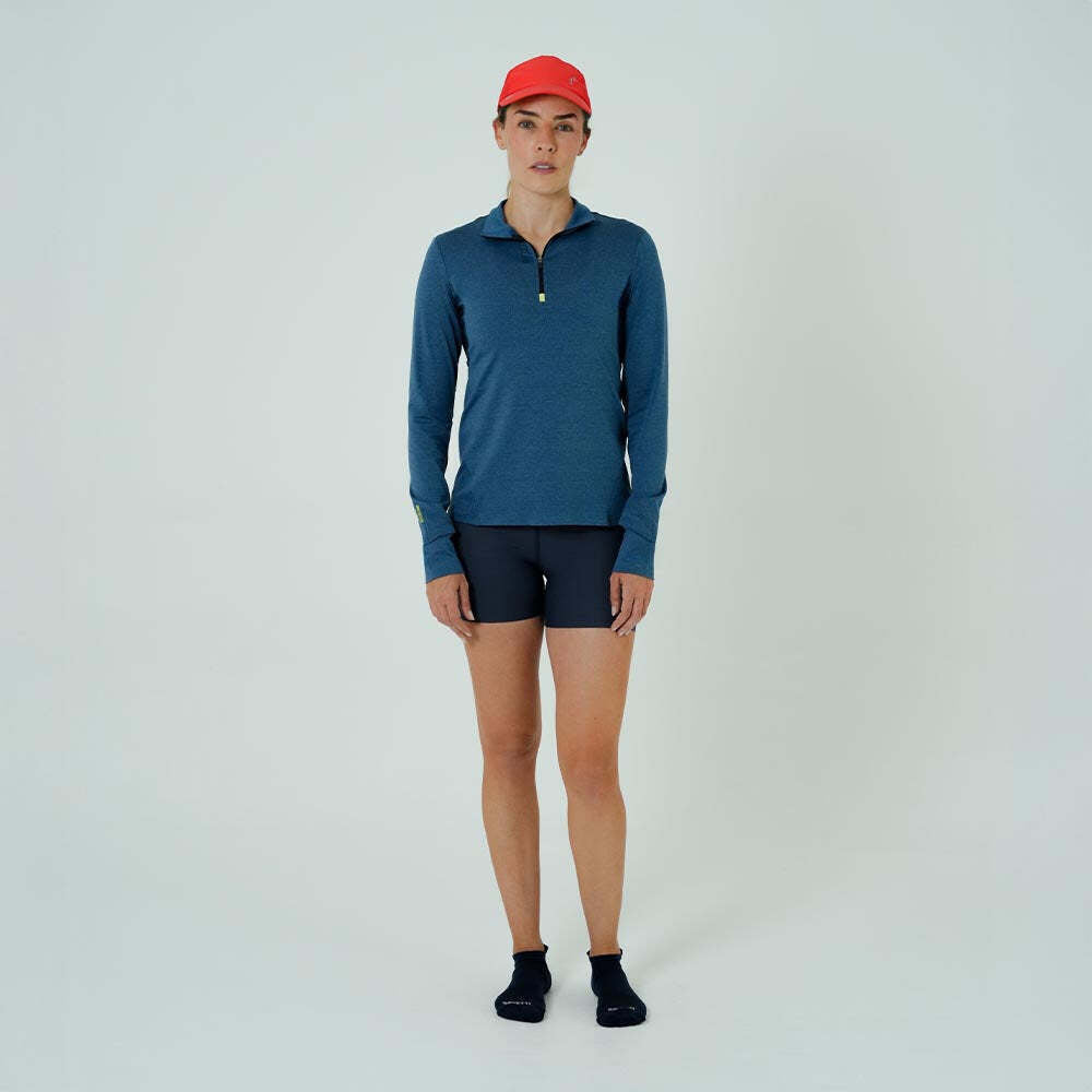 Safetti Camiseta ML Corrida Fem ACTIVE Azul