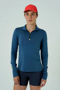 Camiseta Manga Longa Corrida Feminina ACTIVE Azul