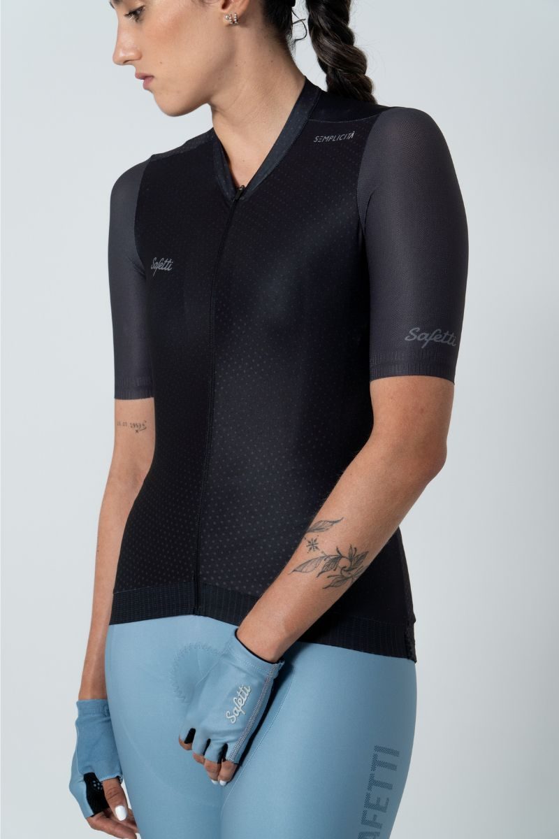 Jersey Feminina Semplicitá Nero