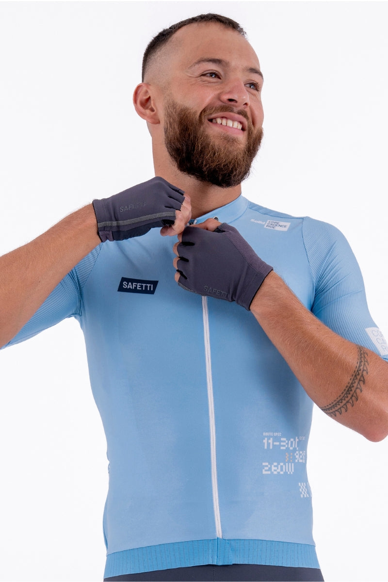Jersey Masculina Solid Leggero Blue Aura