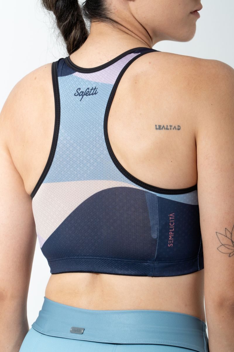 Safetti Top Corrida Fem Swift Asana Ocean