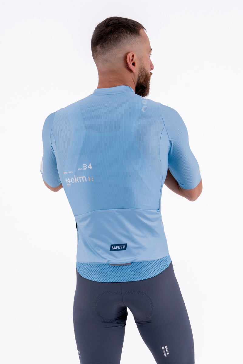Jersey Masculina Solid Leggero Blue Aura