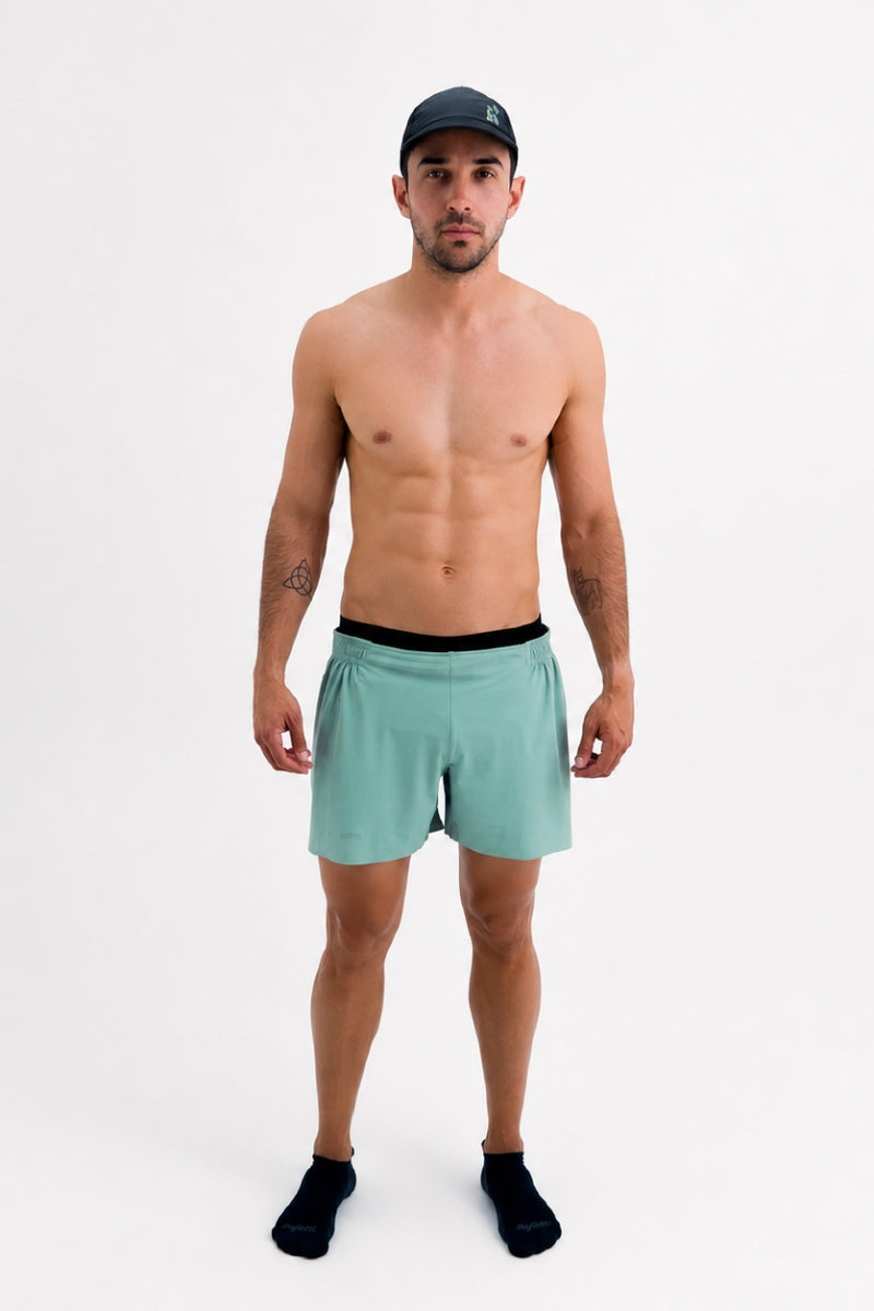 Short de Corrida Masculino Flow Verde