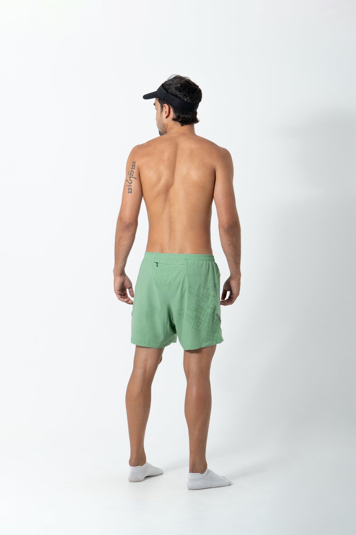 Short de Corrida Masculino Venturi Light Pistachio