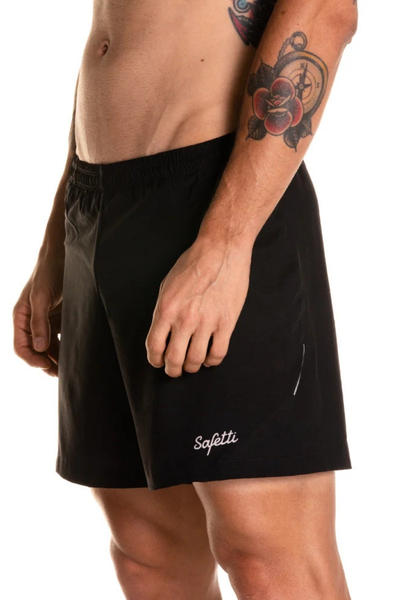 Short de Corrida Masculino Mezzanotte Preto