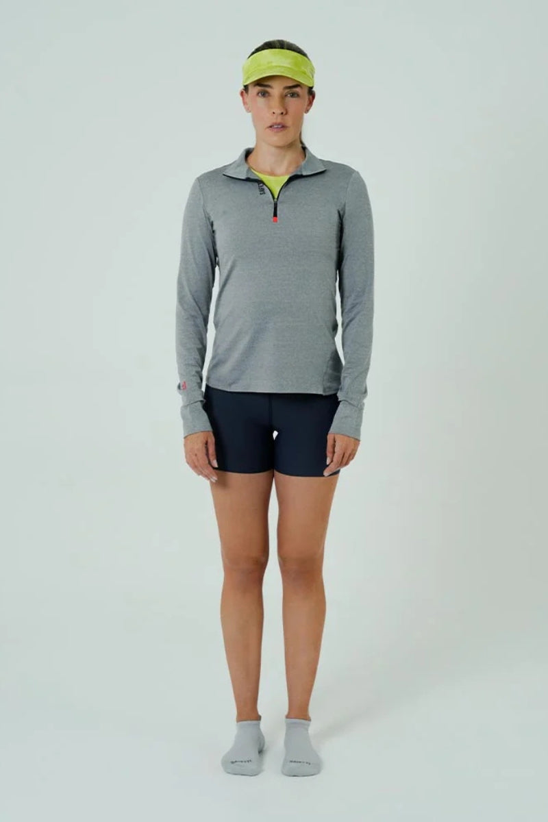 Camiseta Manga Longa Corrida Feminina ACTIVE Cinza
