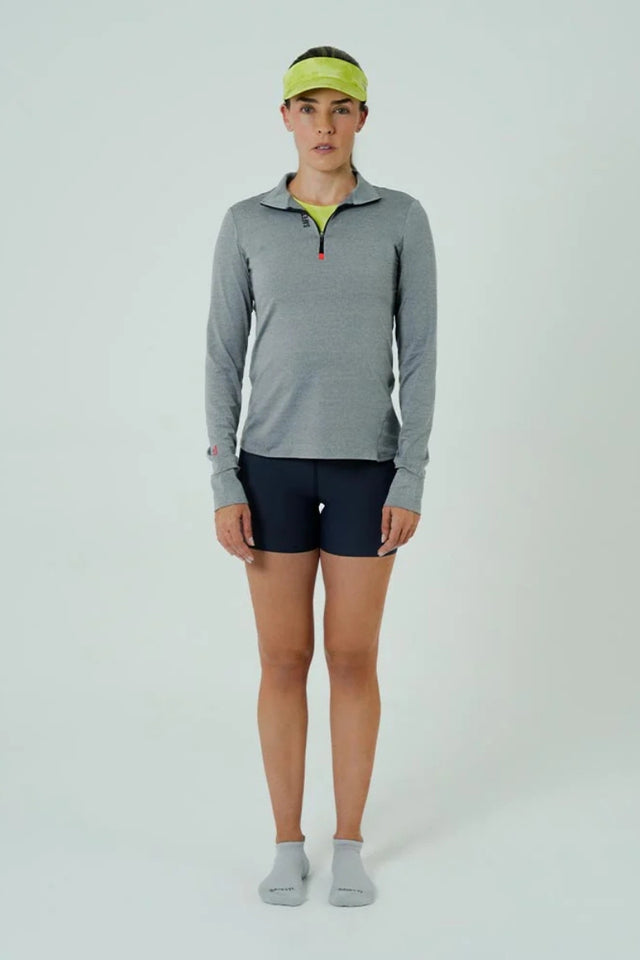 Camiseta Manga Longa Corrida Feminina ACTIVE Cinza
