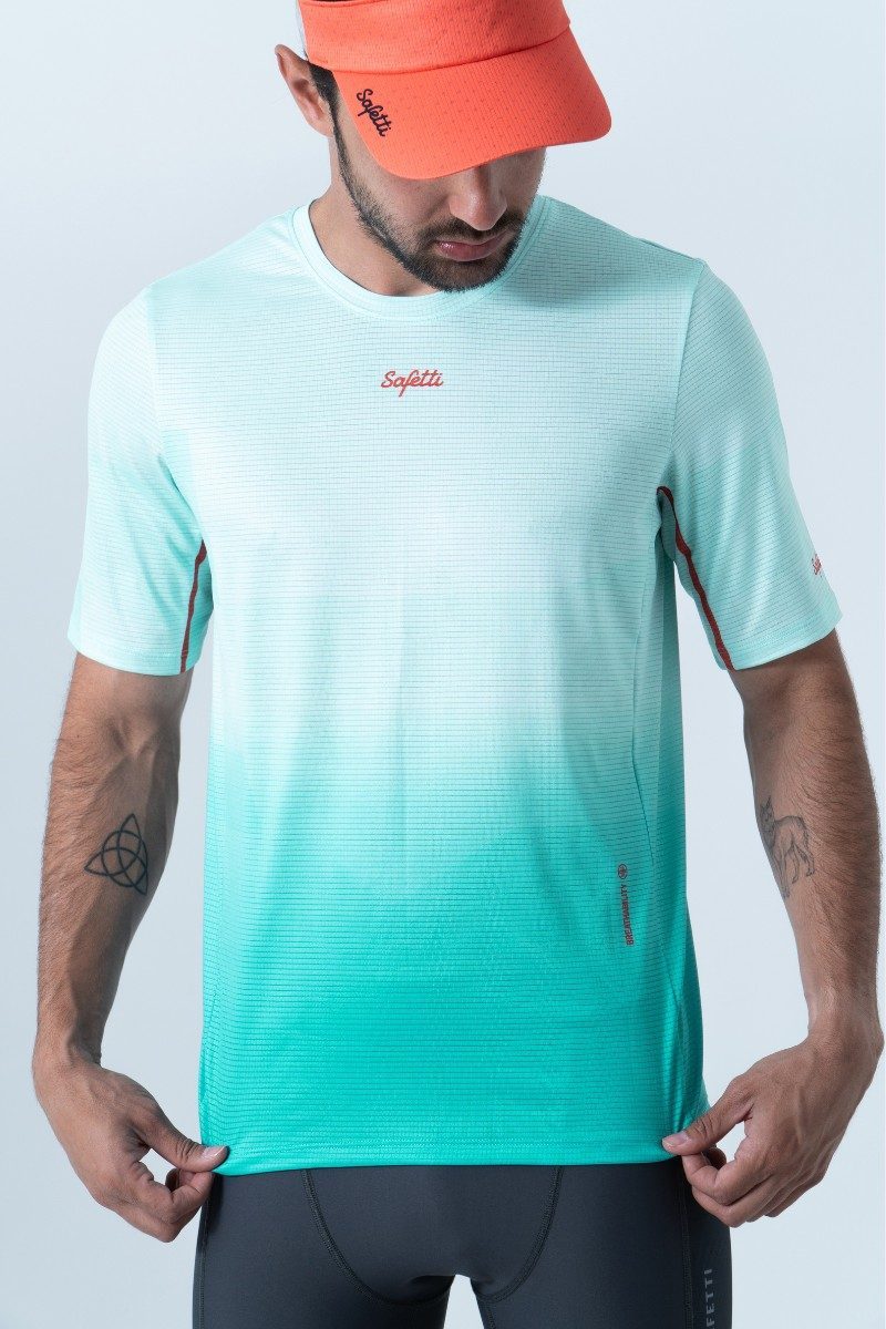 Safetti Camiseta Corrida Masc Cadence Água