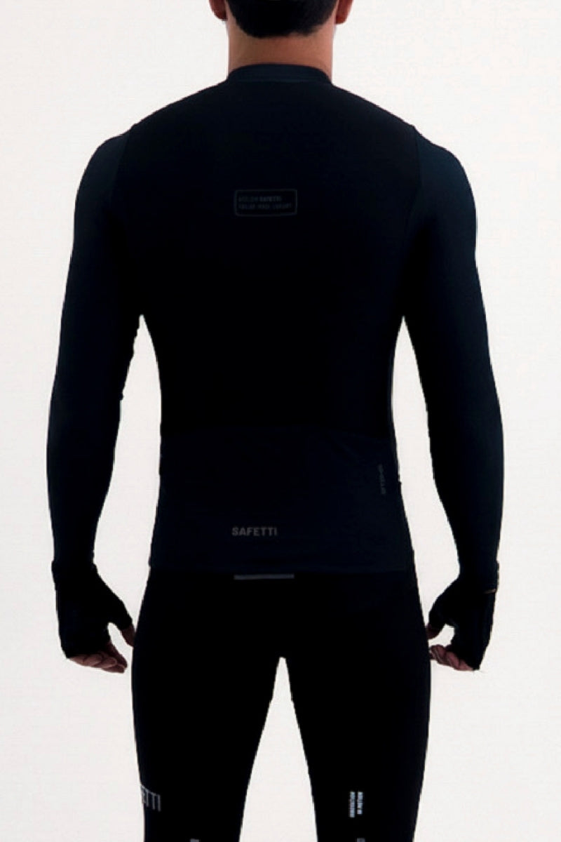 Jersey Manga Longa Masculino Latitude Nero