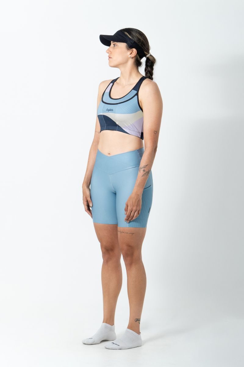 Safetti Top Corrida Fem Swift Asana Ocean