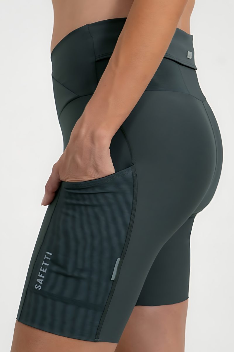 Safetti Bermuda de Corrida Fem Titán 2.0 Cinza