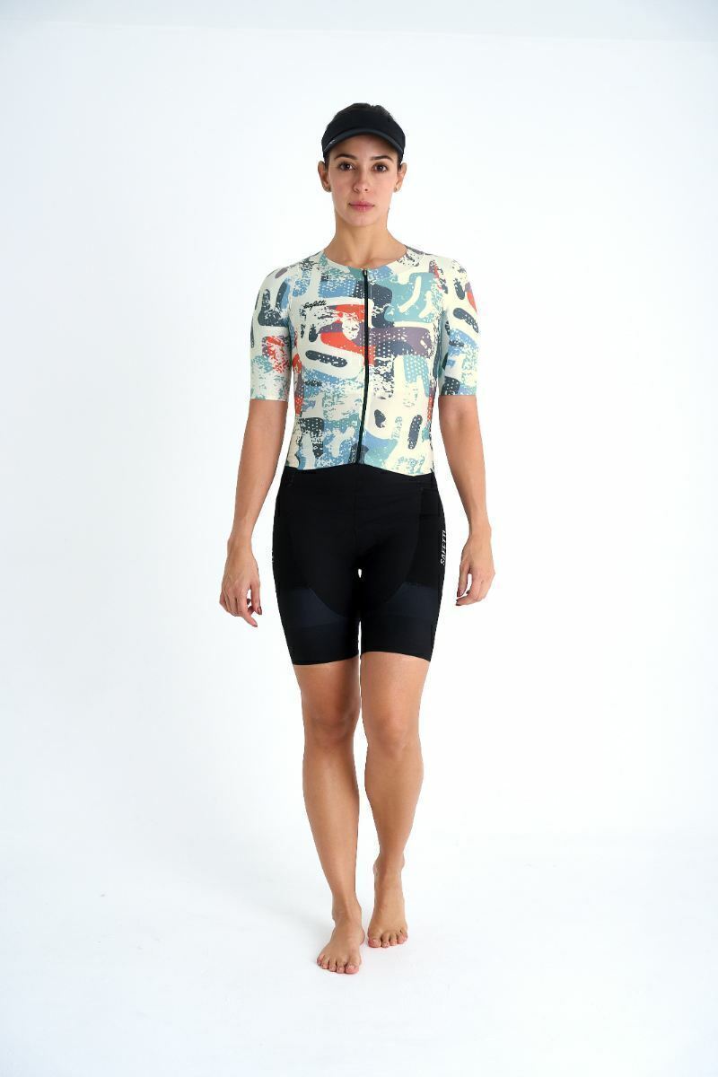 Macaquinho Triathlon Com Manga Feminino Aerocooler Rockart