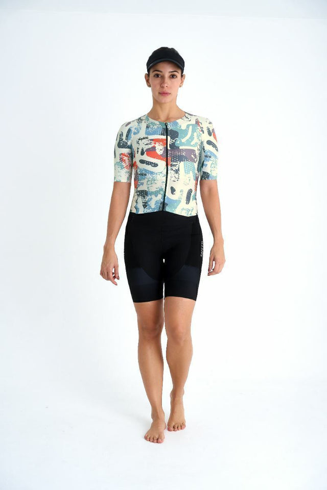 Macaquinho Triathlon Com Manga Feminino Aerocooler Rockart
