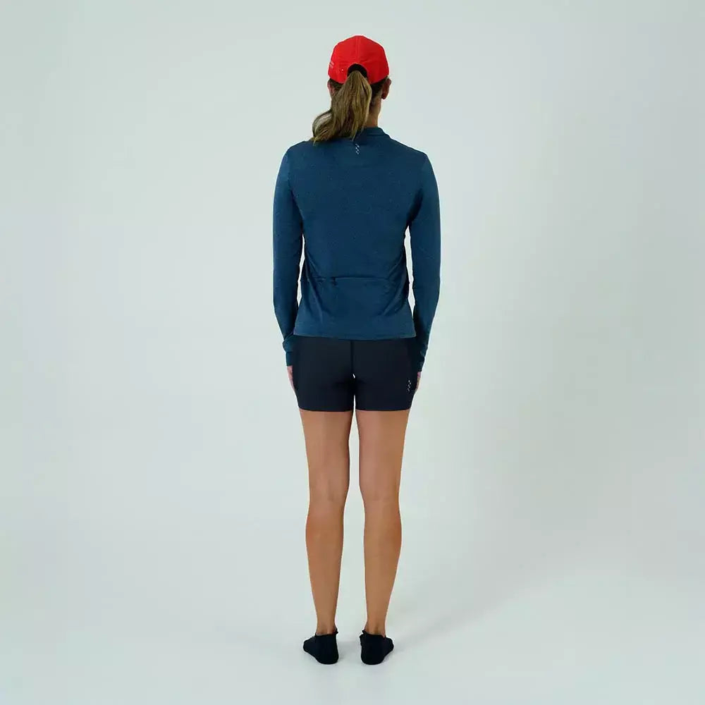 Safetti Camiseta ML Corrida Fem ACTIVE Azul