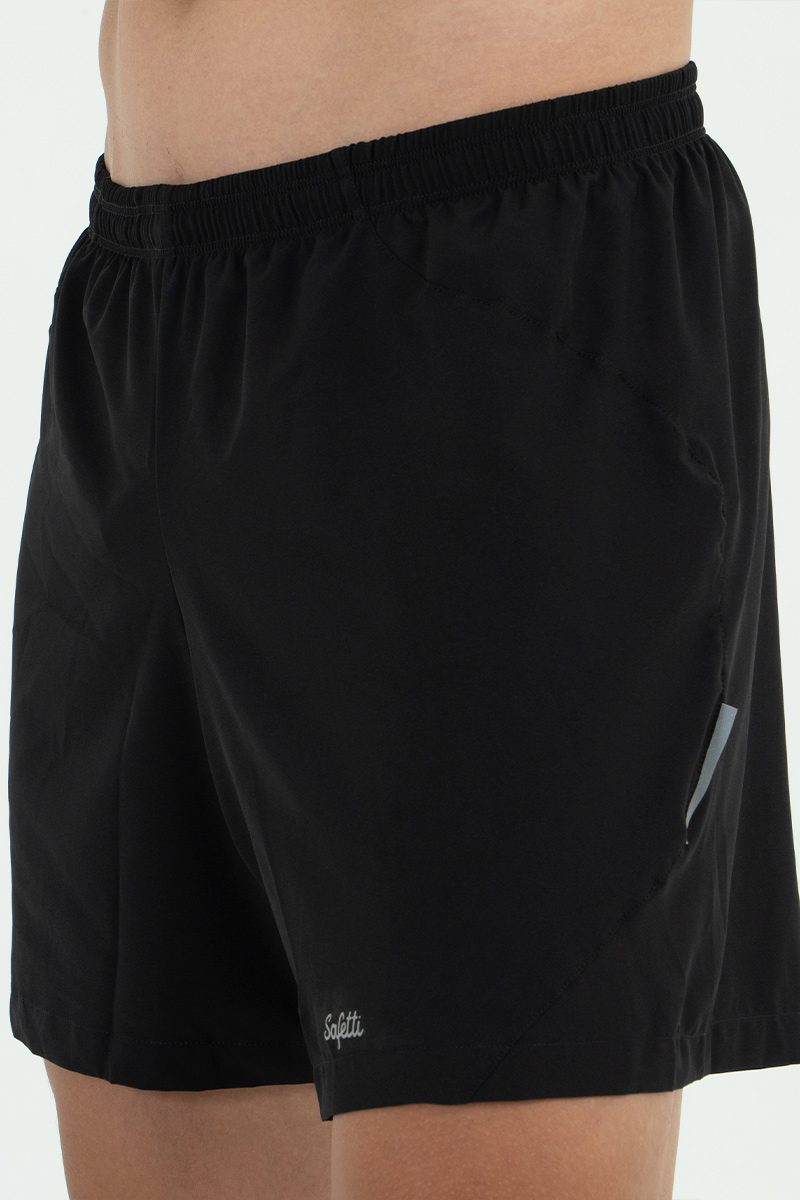 Safetti Short de Corrida Masc Mezzanotte Preto