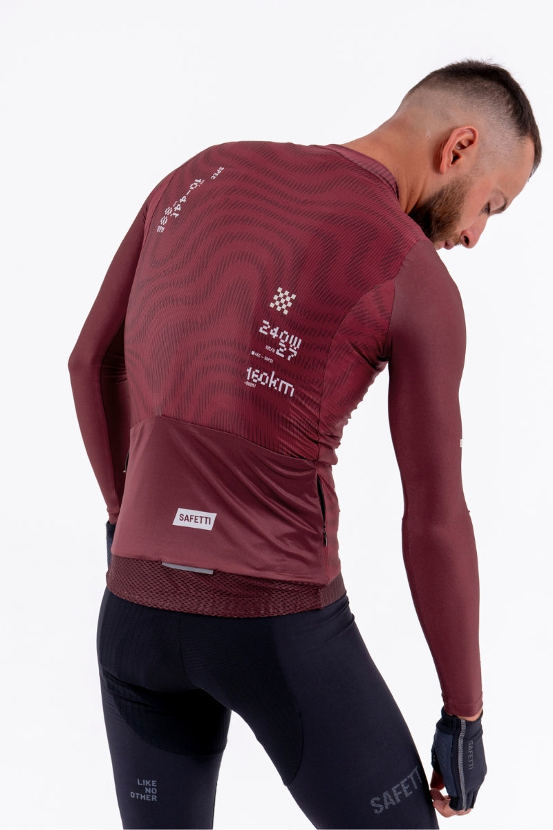 Jersey ML Masculina Solid Leggero Plumwine