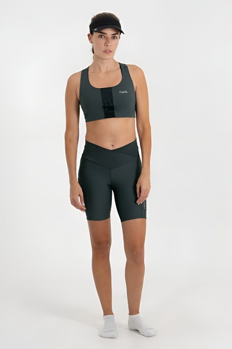 Safetti Bermuda de Corrida Fem Titán 2.0 Cinza