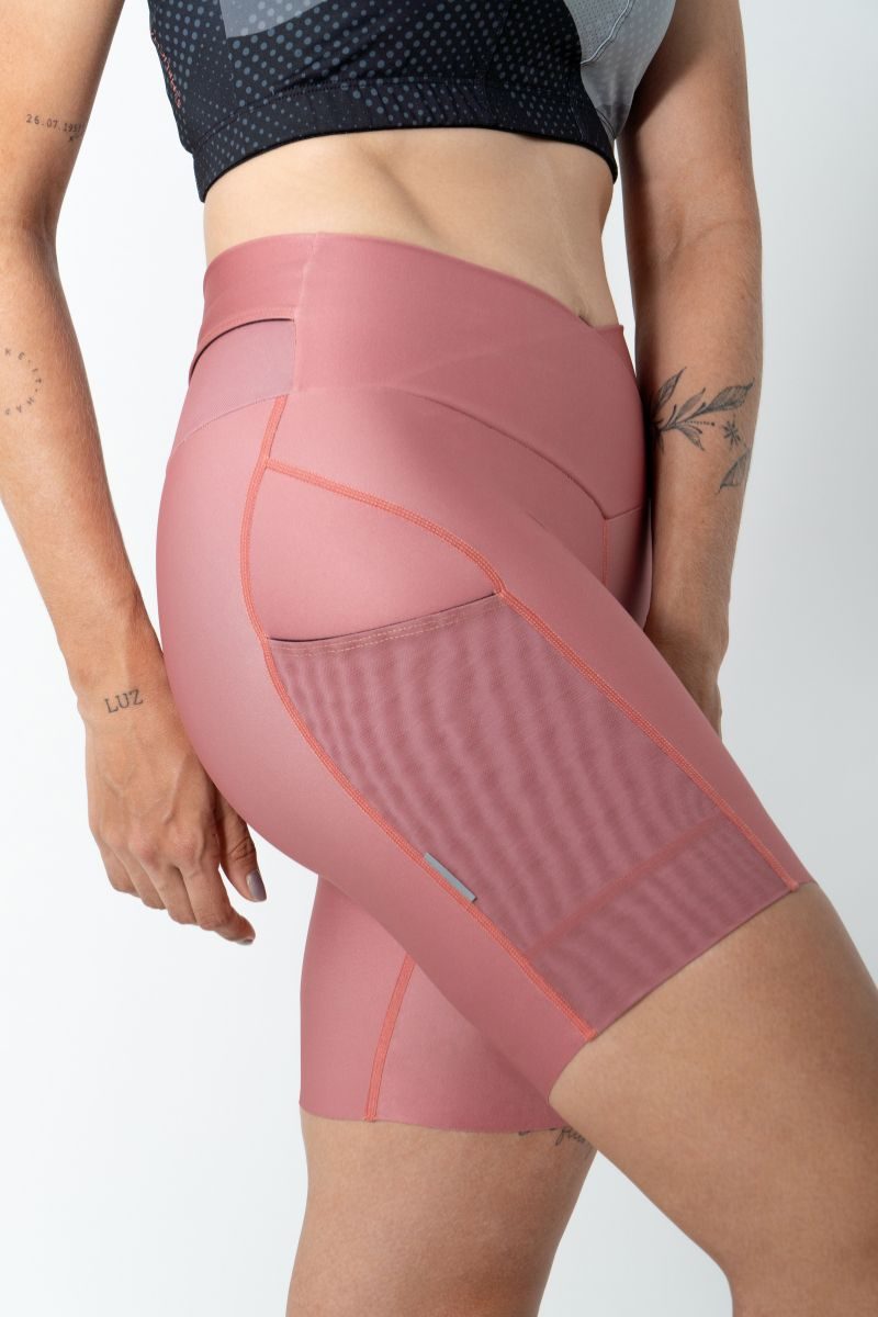 Safetti Bermuda de Corrida Fem Titán 2.0 Rosa Ponche