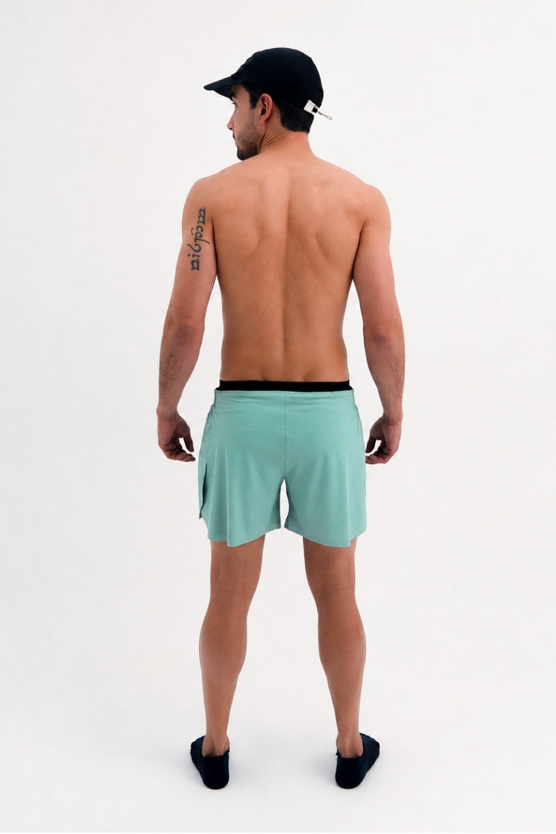 Short de Corrida Masculino Flow Verde