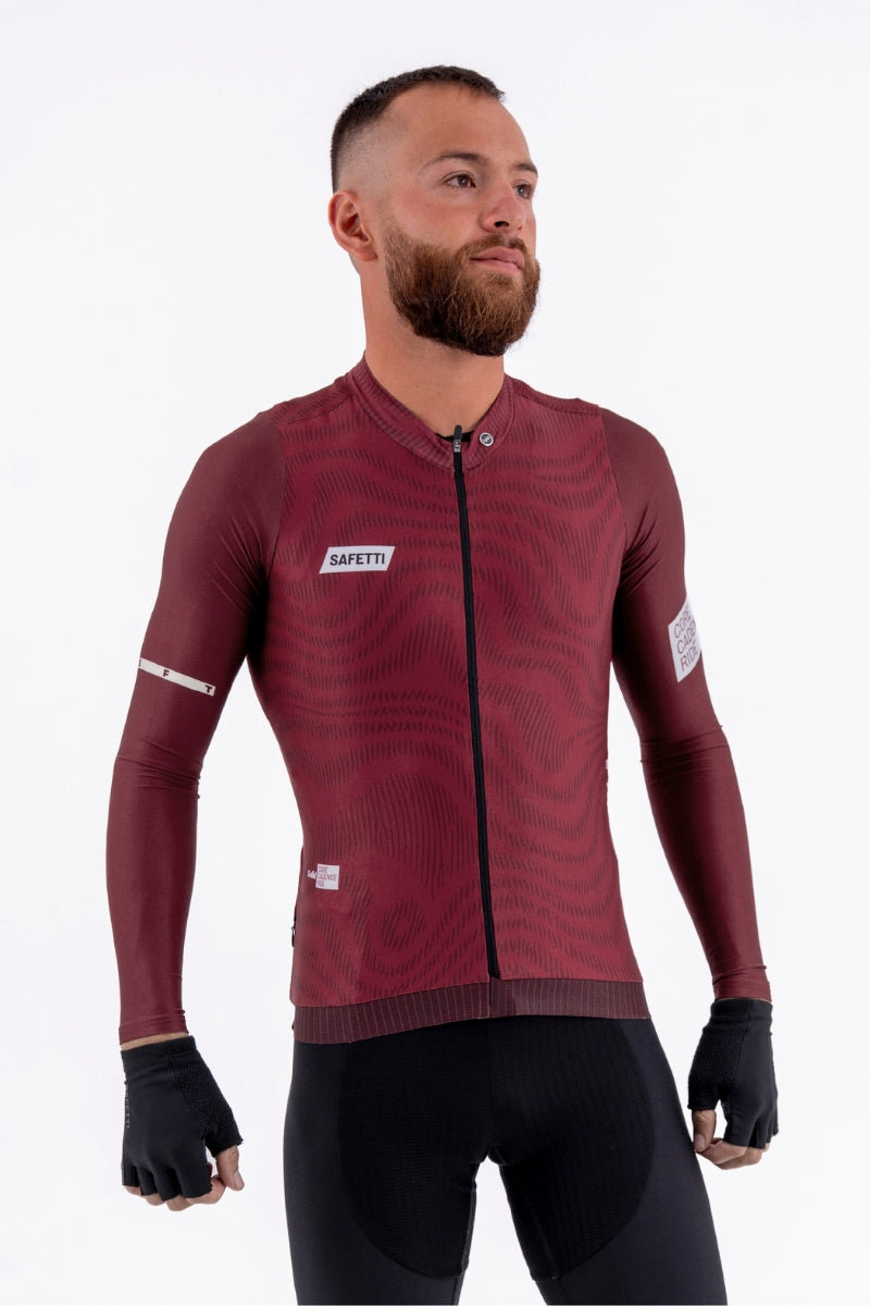 Jersey ML Masculina Solid Leggero Plumwine