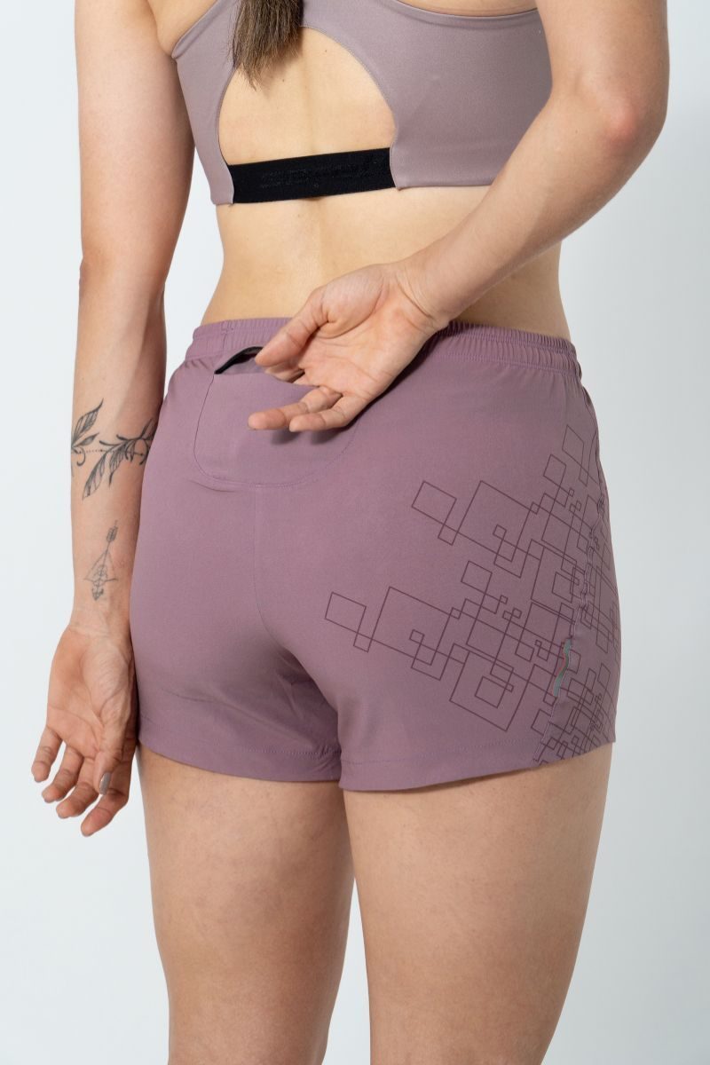 Safetti Short de Corrida Fem Venturi Light Berrymilk