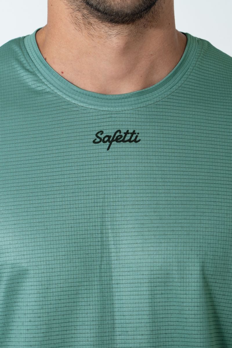 Safetti Camiseta Corrida Masc Semplicitá Cadet Blue
